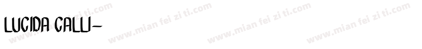 LUCIDA CALLI字体转换